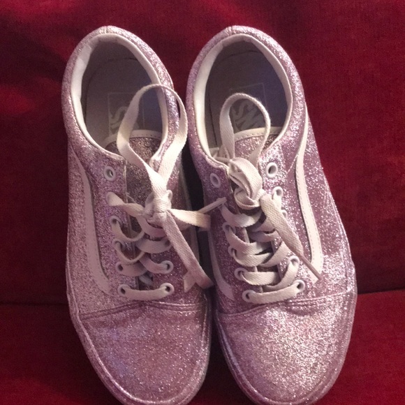 lavender glitter vans
